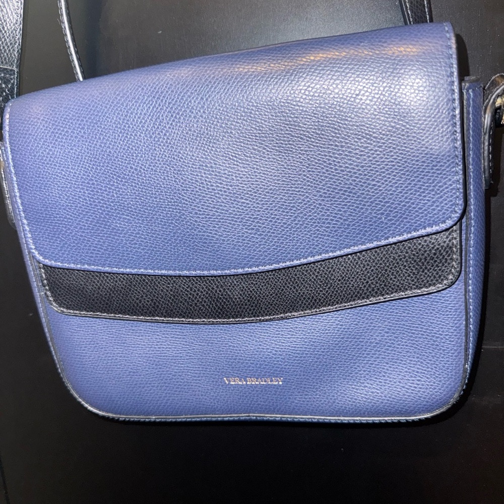 Vera Bradley Blue and Black Women's Cross Body Bag